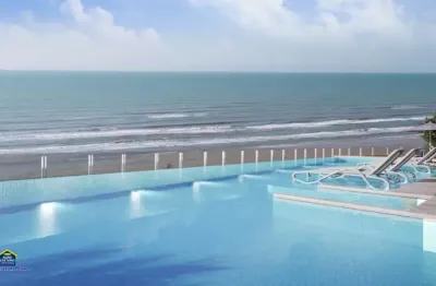 Prédio frente mar- apto 02 dorms c/ sacada  - 627 mil à vista
