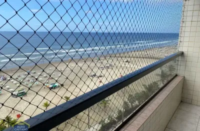 3 dorms frente mar! 2 vagas - sacada com vista imperdível