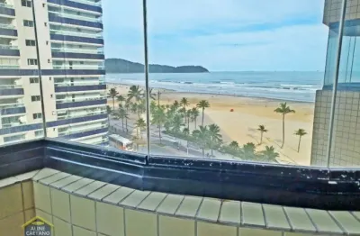 Final de ano com vista para o mar! apartamento em prédio frente mar 3 dormitórios na guilhermina com vista