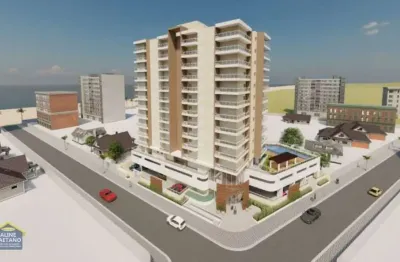 Apto 1 dorm, uma quadra da praia , lazer completo , sacada gourmet r$220 mil.