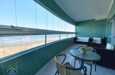 Lindo apartamento em prédio frente mar na guilhermina - com dependência de empregada!!