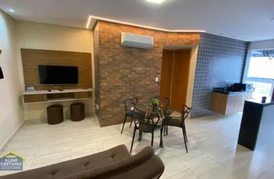 Apartamento impecável com 1 dorm em prédio frente mar - varanda gourmet! vista mar!