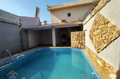 Linda casa térrea geminada com piscina e churrasqueira a carvão - financia!
