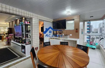 Lindo Apartamento com 3 suítes 2 vagas - Ampla Varanda Gourmet - Mobiliado!!