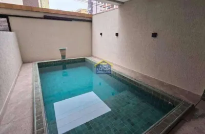 Sobrado triplex com 2 suítes 1 vaga privativa na tupi - 250mts da praia! financia!