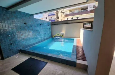 Sobrado condomínio triplex 2 suítes - apenas 250ms da praia na guilhermina! com piscina!!