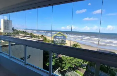 Final de ano de frente para o mar em 3 dorms - apartamento completo com vista imperdível!!