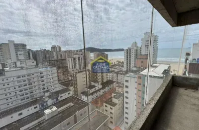 Alto padrão com 3 dorms 2 vagas e vista mar na guilhermina - oportunidade!