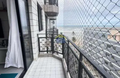 Apartamento 3 dorms varanda frente rua com vista mar - financia!