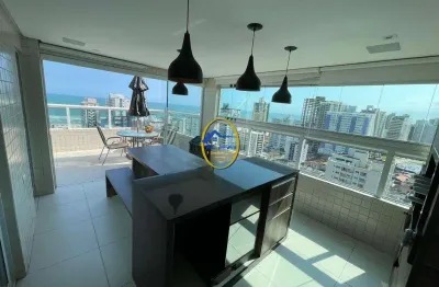 Cobertura de luxo com vista mar e piscina privativa na guilhermina – 370m² de sofisticação
