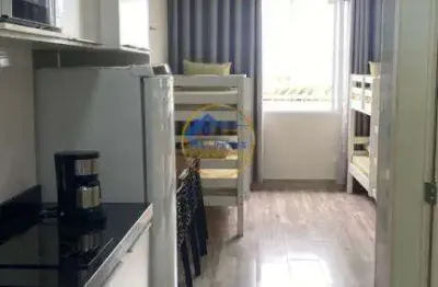 Kitinete Mobiliada à Venda na Vila Tupi, Prédio Frente para o Mar! - Cód: ACT3599