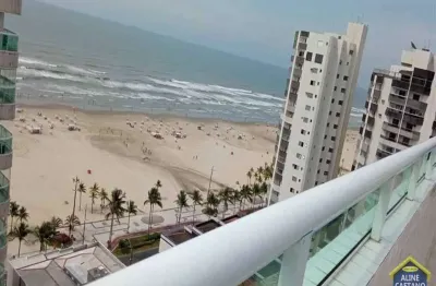 Apartamento 2 dorms com vista mar na aviação, praia grande!! - cód: act1253
