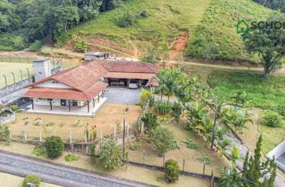 Sítio com 4 dormitórios à venda, 24283 m² por r$ 950.000,00 - itoupava central - blumenau/sc