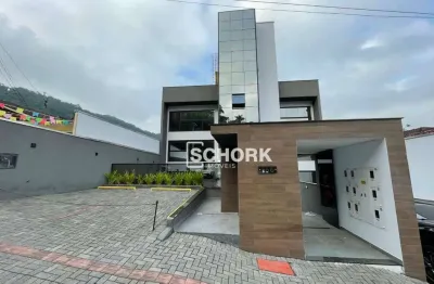 Apartamento com 2 dormitórios à venda, 84 m² por r$ 540.000 - tribess - blumenau/sc - residencial alfredo lanser