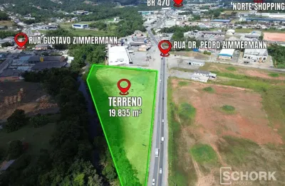 Terreno à venda, 19835 m² por r$ 12.600.000,00 - itoupava central - blumenau/sc