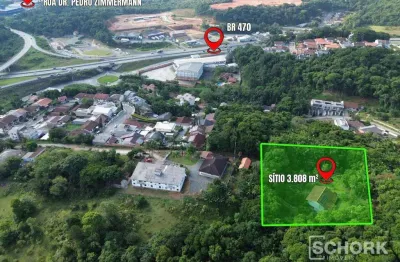 Sítio com 3 dormitórios à venda, 3808 m² por r$ 750.000,00 - fortaleza - blumenau/sc