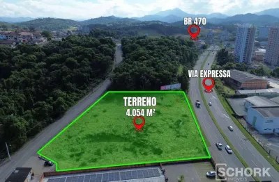 Terreno à venda, 4054 m² por r$ 4.800.000,00 - fortaleza - blumenau/sc