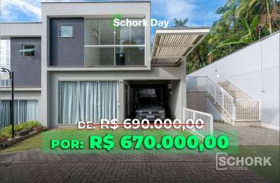 Casa com 3 dormitórios à venda, 157 m² por r$ 670.000,00 - água verde - blumenau/sc