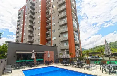 Apartamento com 2 dormitórios à venda, 64 m² por r$ 350.000,00 - itoupava central - blumenau/sc