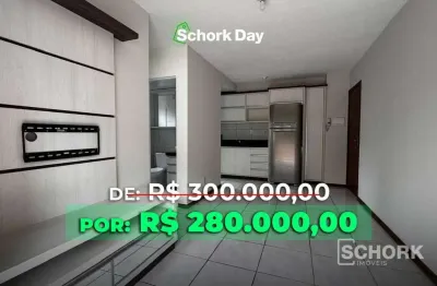 Apartamento com 2 dormitórios à venda, 51 m² por r$ 280.000,00 - itoupava central - blumenau/sc