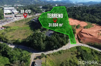Terreno à venda, 31554 m² por r$ 22.090.000,00 - testo salto - blumenau/sc