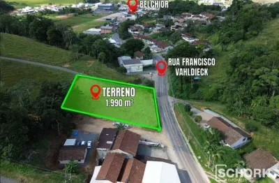 Terreno à venda, 1990 m² por r$ 900.000,00 - fortaleza - blumenau/sc
