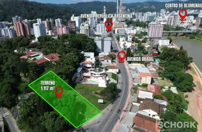 Terreno à venda, 1117 m² por R$ 850.000,00 - Ponta Aguda - Blumenau/SC