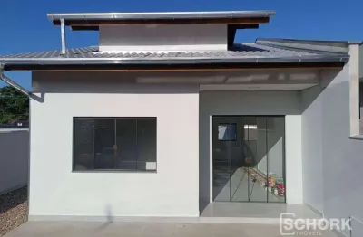 Casa com 2 dormitórios à venda, 65 m² por r$ 400.000 - estradas das areias - indaial/sc
