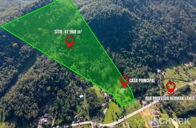Sítio à venda, 47968 m² por r$ 890.000,00 - fidélis - blumenau/sc