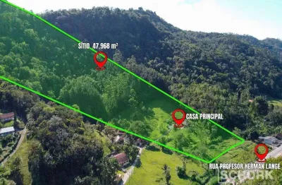 Sítio à venda, 47968 m² por r$ 890.000,00 - fidélis - blumenau/sc