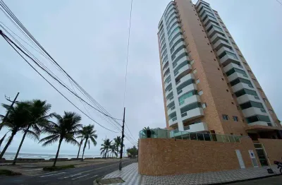 Viva de frente para o mar! apartamento em mongaguá com piscina e 2 dormitórios