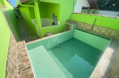 Casa à venda em mongaguá, jardim primavera, com 2 quartos, com 75 m²
