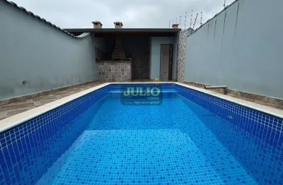 Casa com piscina à venda em itanhaém - 3 dorm, 2 vagas cobertas, área gourmet