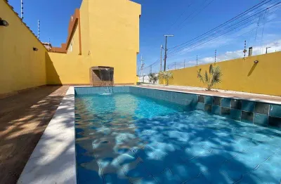Sobrado à venda em itanhaém, campos elíseos, com 2 suítes, com 66.78 m², condomínio goiás xxxll