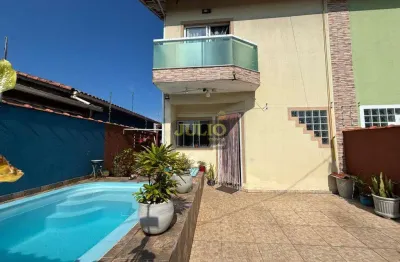 Sobrado à venda no jardim praia grande em mongaguá – 2 dormitórios, piscina e área gourmet, a 700m da praia