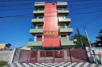 Apartamento à venda em mongaguá, agenor de campos, com 1 quarto, com 45 m²