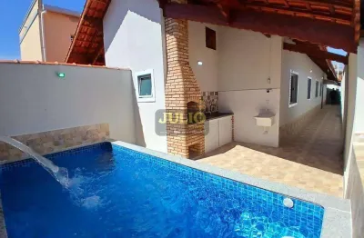 Casa à venda em mongaguá, vera cruz, com 3 quartos, com 94.57 m²