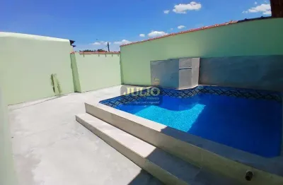 Casa à venda em mongaguá, jussara, com 2 quartos, com 76.94 m²