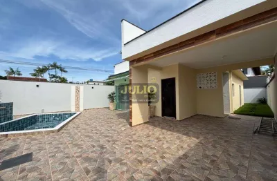 Casa à venda em itanhaém, baln gaivotas, com 3 quartos, com 93.29 m²