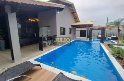 Casa à venda em itanhaém, loty, com 3 quartos, com 110 m²
