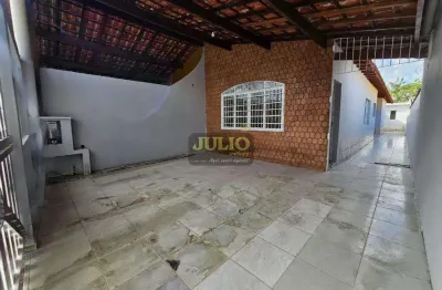 Casa à venda em mongaguá, agenor de campos, com 3 quartos, com 130.43 m²