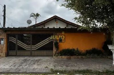 Casa à venda em mongaguá, vera cruz, com 3 quartos, com 145 m²