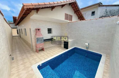Casa com 2 quartos à venda no jussara, mongaguá , 65 m2 por r$ 449.000