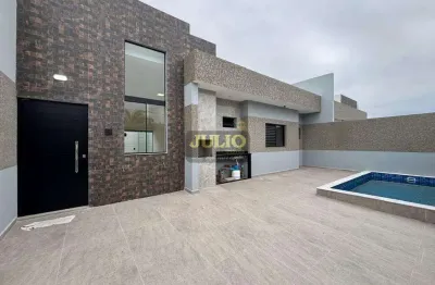 Casa alto padrão à venda no cibratel ii em itanhaém – 3 dormitórios, piscina e 530m da praia