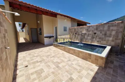 Casa à venda em itanhaém, vila verde mar, com 2 quartos, com 71 m²