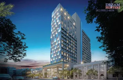 Cobertura com 1 quarto à venda na avenida república argentina, 2195, portão, curitiba, 42 m2 por r$ 525.420