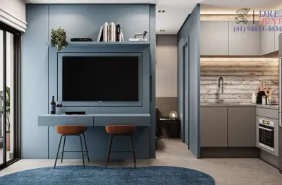 Apartamento com 1 quarto à venda na avenida república argentina, 1793, água verde, curitiba, 36 m2 por r$ 449.900