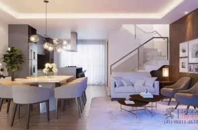 Casa em condomínio fechado com 3 quartos à venda na estrada guilherme weigert, 424, santa cândida, curitiba, 134 m2 por r$ 827.000