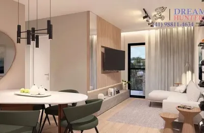 Apartamento com 2 quartos à venda na rua major theolindo ferreira ribas, 71, hauer, curitiba, 62 m2 por r$ 541.240