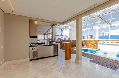 Cobertura com 3 dormitorios e 03 garagens proxima ao clube curitibano